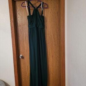 Davids Bridal emerald green dress